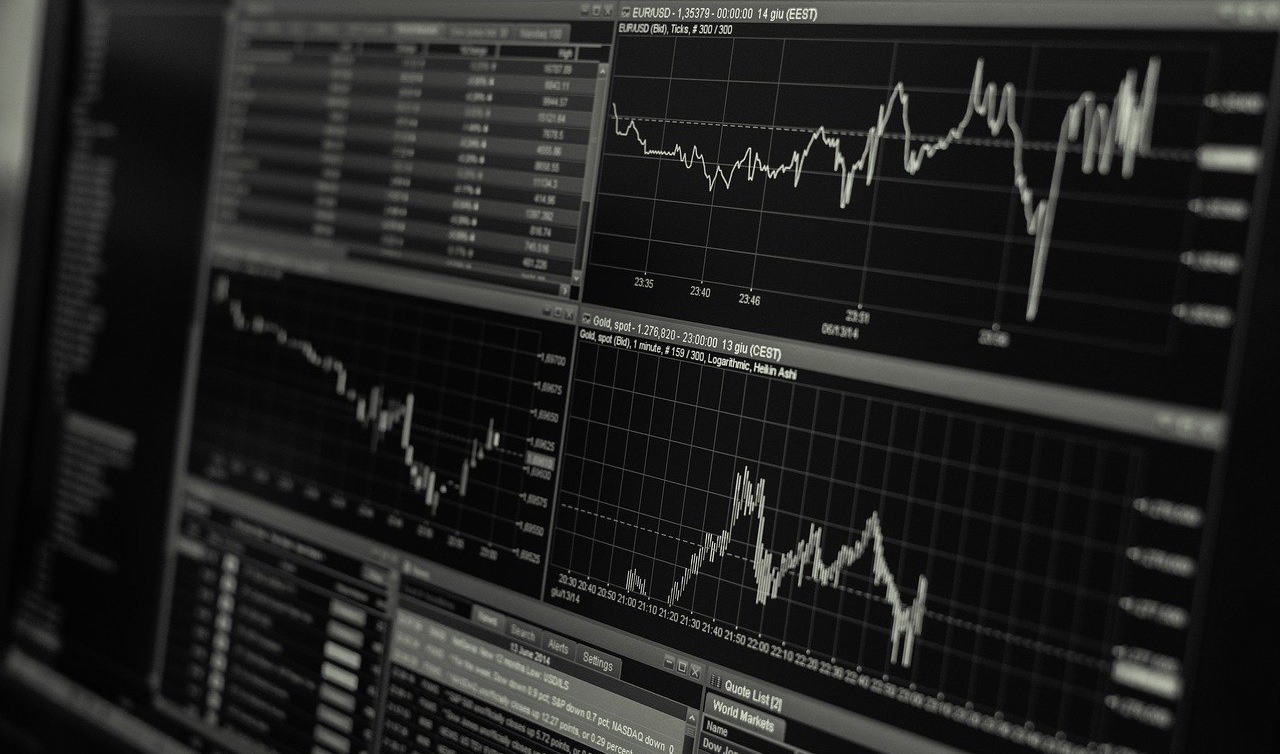 Börsenhandel, Monitoring, Computerscreen