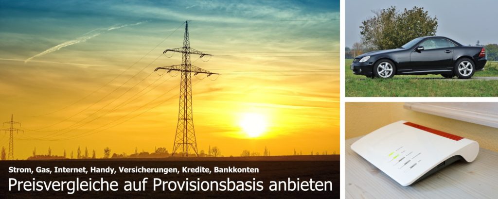 Preisvergleiche auf Provisionsbasis anbieten