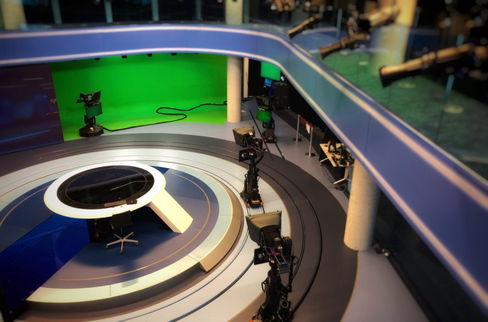 Fernseh- und Nachrichtenstudio