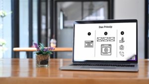 Vifugo Online Software, Das Funktionsprinzip einfach verständlich erklärt, (Schaubild auf Abbildung im Foto)