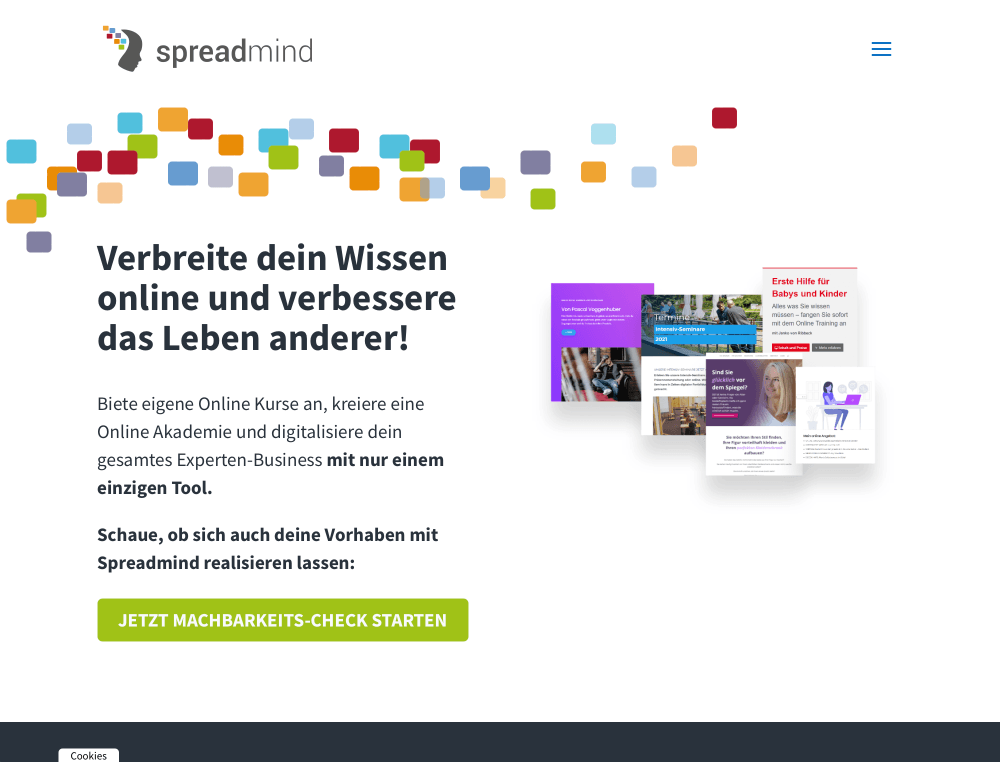 Spreadmind, eine Online Verkaufsplattform zur Zahlungsabwicklung