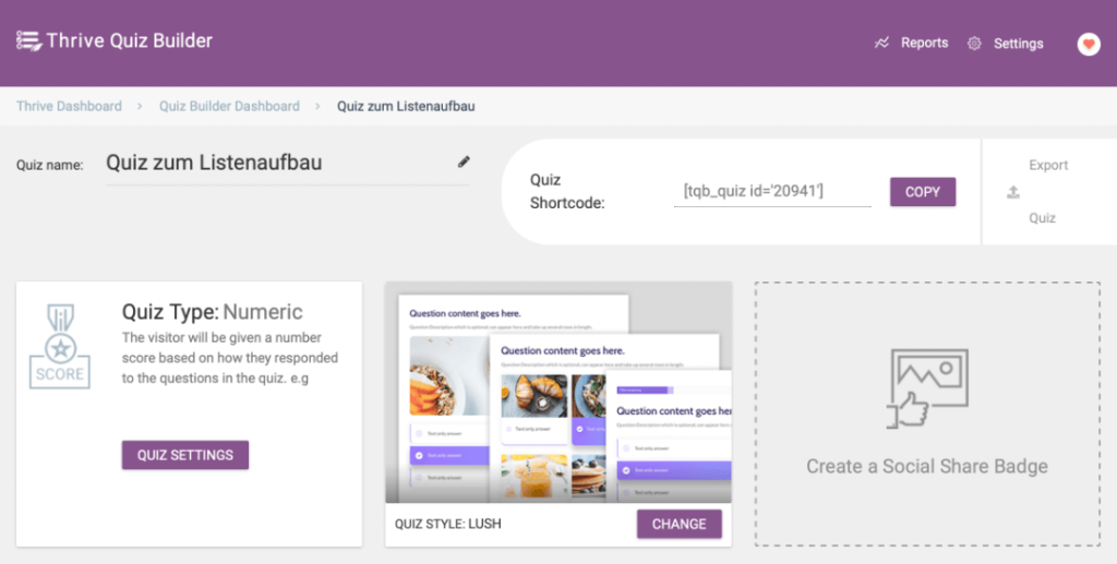 Thrive Quiz Builder von Thrive Themes
