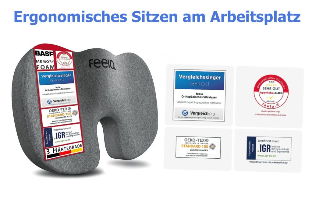 Ergonomisches Sitzen am Arbeitsplatz
